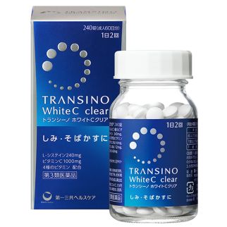 TRANSINO White C Clear Біодобавка для боротьби з небажаною пігментацією, 240 таблеток на 60 днів