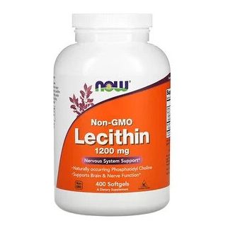 NOW Foods лецитин БЕЗ ГМО 1200 мг, 400 капсул США