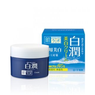 HADA LABO Shirojyun Medicated Whitening Відбілюючий гіалуроновий крем для обличчя з арбутином, 50 г