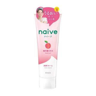 Kracie Naive пінка для вмивання з екстрактом персикового листя і персиковим ароматом, 130 г