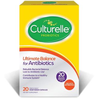 Culturelle Ultimate Balance for Antibiotics з Lactobacillus rhamnosus GG 20 млрд КУО, прийом з антибіотиком 20 таб