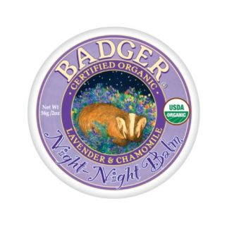 Badger Night Night Заспокійливий бальзам для дітей лаванда, ромашка, алое, сандал, м'ята для хорошого сну, 56 г