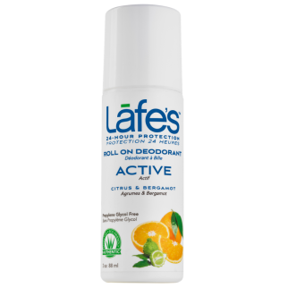 Lafes роликовый цитрус бергамот без алюминия, соды, парабенов, триклозана, с квасцами натуральный 88 мл