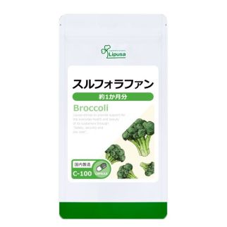 Lipusa Сульфорафан із броколі, природний антиоксидант, 60 желатинових капсул на 30 днів прийому