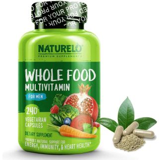 NATURELO Whole Food Multivitamin for Men 240 Capsules вітаміни преміум класу з овочами, 240 капсул на 60 днів