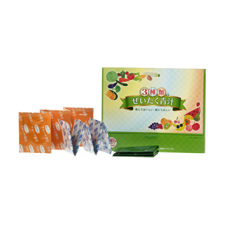 Japan Gals 3 різновиди Аодзіру з ферментованих соків пагонів ячменю, фруктів + молочнокислі бактерії, 30 пак по 3 г