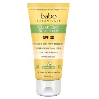 Babo Botanicals Clear Zinc Sunscreen SPF 30+ Натуральний санскрін з цинком без запаху для дітей і дорослих, 89 г