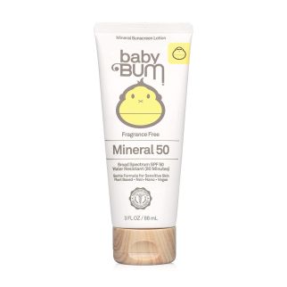 Baby Bum Mineral SPF 50 Натуральний санскрін з оксидом цинку без запаху для всієї родини, 88 мл