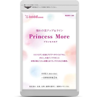 Seedcoms Aguahe Princess More натуральні фітоестрогени для жіночого здоров'я, 30 капсул на 30 днів прийому