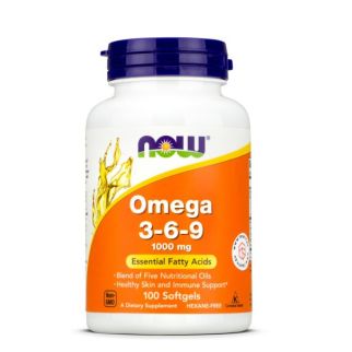 NOW Foods Super Omega 3-6-9 100 шт 1000 мг кошерний