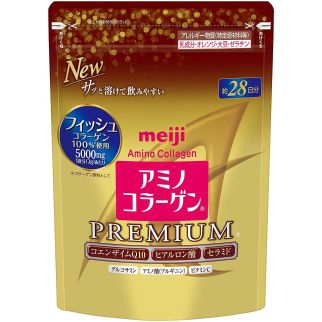 Meiji Premium Низькомолекулярний рибний аміно-колаген з гіалуроновою кислотою, керамідами, Q10 196 г на 28 днів