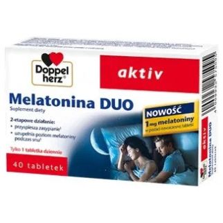 Мелатонін Doppelherz aktiv Melatonin Duo 1 мг, 40 таблеток