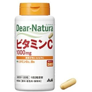 Asahi Dear Natura Вітамін C 1000 мг + вітамін B2, вітамін B6, 120 капсул на 60 днів прийому