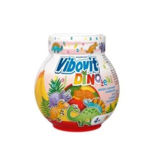 Teva Vibovit Dino мультивітаміни для дітей, желейки динозаврики з фруктовим смаком, від 4 років, 50 шт