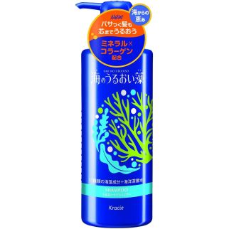 Kracie Umi No Uruoiso Відновлюючий шампунь для пошкодженого волосся з морськими водоростями, 520 мл