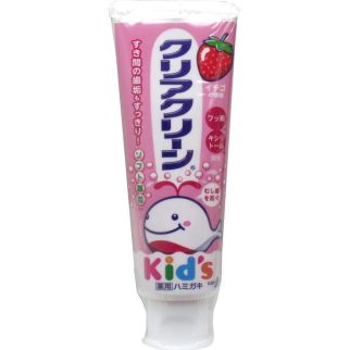 Kao Clear Clean Kids Дитяча зубна паста-гель з мікрогранулами та полуничним смаком, 70 г