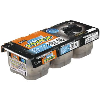 ST Dashshutan Японський поглинач запахів і вологи з деревним вугіллям універсальний для будь-яких полиць, 3 шт