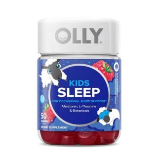 Olly Kids Sleep Gummies мелатонін, пассисфлора, ромашка, меліса, L-Theanine, спокійний сон для дітей, 50 шт