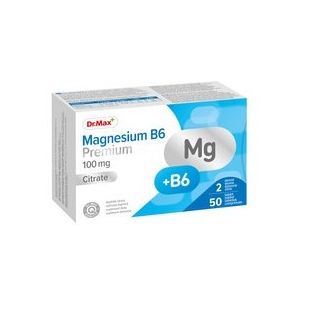 Dr.Max Magnesium B6 Premium магнію цитрат і вітамін В6, 50 таблеток