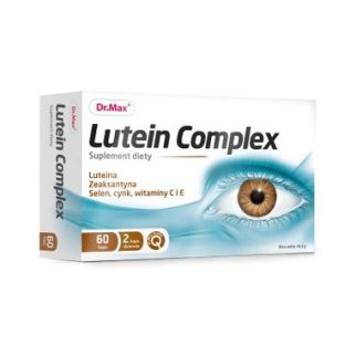 Dr.Max Lutein Complex Лютеїн, Зеаксантин, цинк, селен, Вітаміни С, Е, для зору, 60 капсул