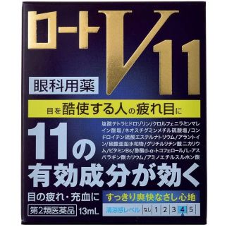 Rohto V11 капли для глаз от усталости, воспаления, зуда, витамины, аминокислоты, 4 индекс 13 мл. До 09/2027