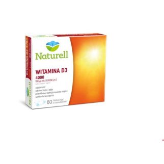 Naturell вітамін D3 4000 IU (100 мкг), холекальциферол, 60 жувальних таблеток на 60 днів прийому
