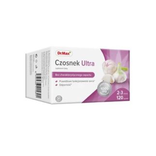 Dr.Max Часник Ultra, концентрат без запаху, еквівалент 1000 мг, 120 капсул. До 02/2027
