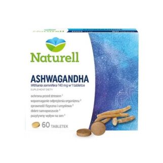 Naturell Ashwagandha екстракт Ашваганди 140 мг (вітанолідів 9,8 мг), 60 таблеток