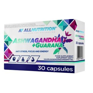 ALLNUTRITION Ashwagandha + Guarana екстракт ашваганди 300 мг, екстракт гуарани 200 мг, 30 капсул