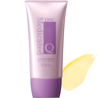 DHC Q medicated Hand cream Антивіковий крем для рук з олією оливи, ши, коензим Q10, 50 г