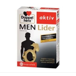 Doppelherz Aktiv Men Lider L-Аргінін, 2250 мг, 60 капсул на 20 днів прийому