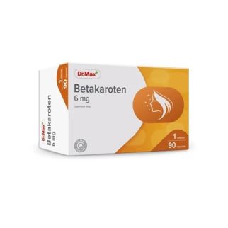 Dr.Max Betakaroten Вітамін А 6 мг, 90 м'яких капсул на 90 днів прийому
