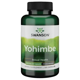 Swanson Yohimbe (Standardized) Йохимбе 500 мг, 120 капс