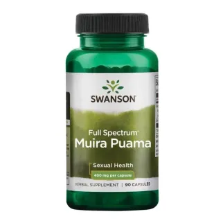 Swanson Muira Puama, корінь міури пуами 400 мг, афродизіак, 90 желатинових капсул на 90 днів прийому