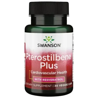 Swanson Ultra Pterostilbene Plus with Resveratrol 250 и 50 мг Ресвератрол, 30 капс