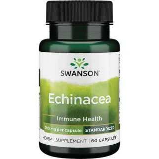 Swanson Echinacea (Standardized) екстракт Ехінацеї стандартизований 200 мг, 60 капс