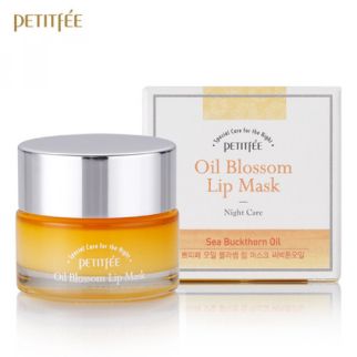PETITFE Oil Blassom Lip Mask Нічна маска для губ із вітаміном Е та олією обліпихи, 15 г