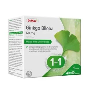 Dr.Max Ginkgo Biloba екстракт листя Гінкго Білоба (гінголіди 6%, флавонглікозиди 24%), 80 капсул