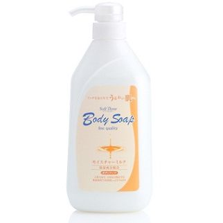 Mitsuei Soft Three Інтенсивно зволожуюче рідке мило для тіла з молочними протеїнами , 550 мл