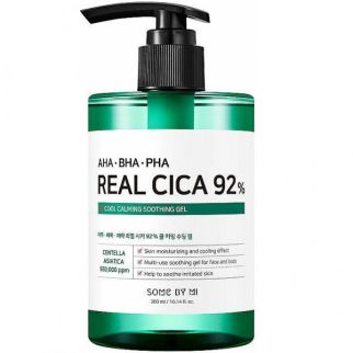SOME BY MI AHA.BHA.PHA Real Cica 92% Cool Calming Soothing Gel заспокійливий гель з центеллою і кислотами, 300 мл