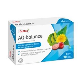 Dr.Max Aq-balance рослинні та трав'яні екстракти для детоксу, 30 таблеток на 30 днів прийому