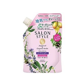 KOSE Salon Style Зволожуючий шампунь для волосся з органічними екстрактами без силікону, запасний блок 350 мл