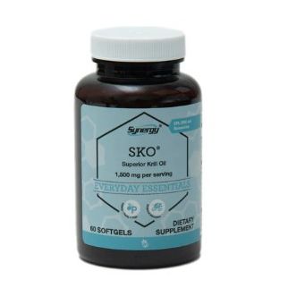 Vitacost Synergy SKO Superior Krill Oil крилевий жир, астаксантин 750 мг у кожній капсулі, 60 ЖК