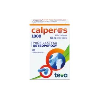 Calperos Teva профілактика остеопорозу, 1000 мг карбонату кальцію, 100 таблеток