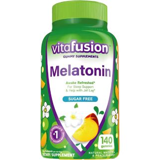 Vitafusion Melatonin з ромашкою, мелісою і пассифлорою без цукру 3 мг в 2 шт, 140 жувальних цукерок