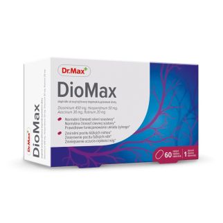 Dr.Max Diomax з діосміном, гесперидином, есцином і рутином від варикозу та венозної недостатності, 60 таблеток (арт. Dr.Max7147) – Купити в Україні, вироблено у {kraina_virobnictva}
