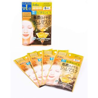 Clear Turn Premium Royal Jelly Mask Vitamin C Відбілююча преміум маска з вітаміном С, 4 шт