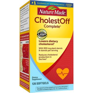 Nature Made CholestOff Complete з фітостеролами, зниження рівня холестерину, 120 ЖК