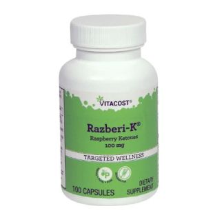 Vitacost Razberi-K Raspberry Ketones кетони малини 100 мг, 100 капсул