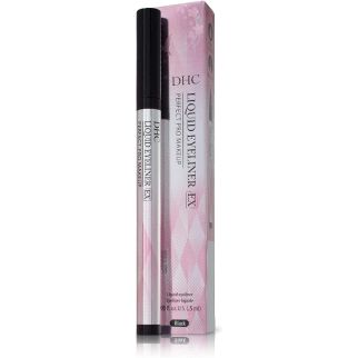 DHC Liquid Eyeliner EX Водостійка підводка для очей із тонким наконечником, чорна, 5 мл